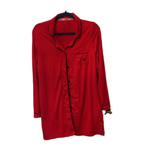 Born Women's Long Sleeve Sleep Shirt or Cover-Up with Black Accents